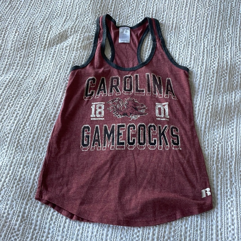 Vintage University of South Carolina burgundy tank top.